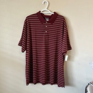 Maroon mens Amazon essentials regular XXL golf polo 100% polyester new with tag!